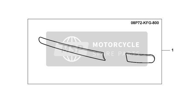 Honda FES150 2002 Côté Protecteur pour un 2002 Honda FES150